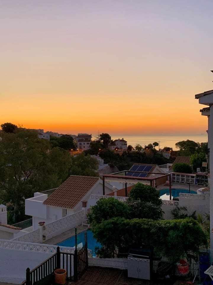 La Villa Escondida 1 Precioso Estudio Vista Al Mar Málaga Eksteriør bilde